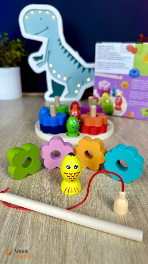 Дерев'яний сортер "Весела риболовля" WToys
