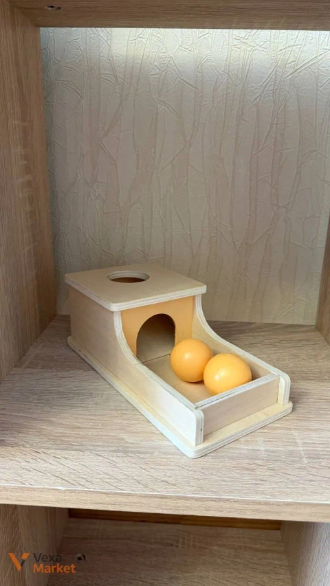 Деревянная игрушка с шариками