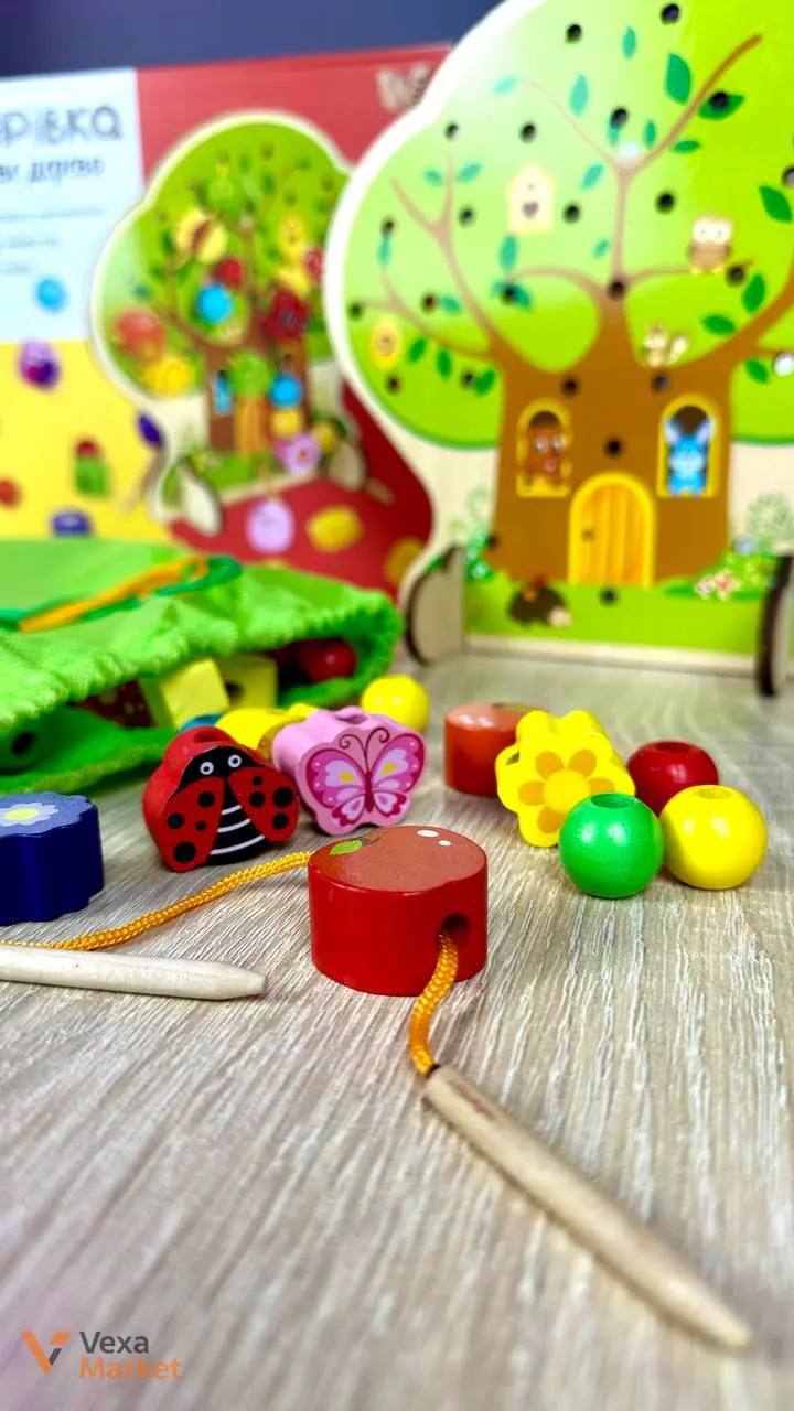 Деревянная развивающая игрушка "Сказочное дерево" для детей от "WToys" — фото 5