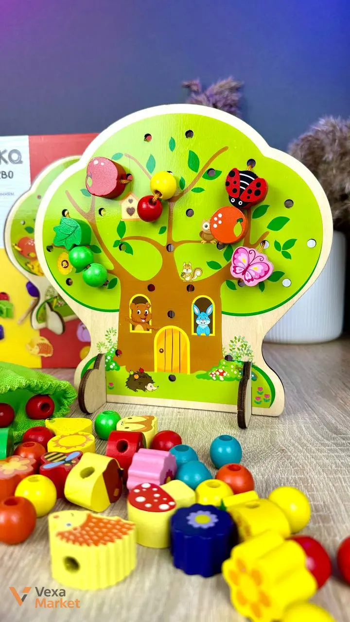 Деревянная развивающая игрушка "Сказочное дерево" для детей от "WToys" — фото 6