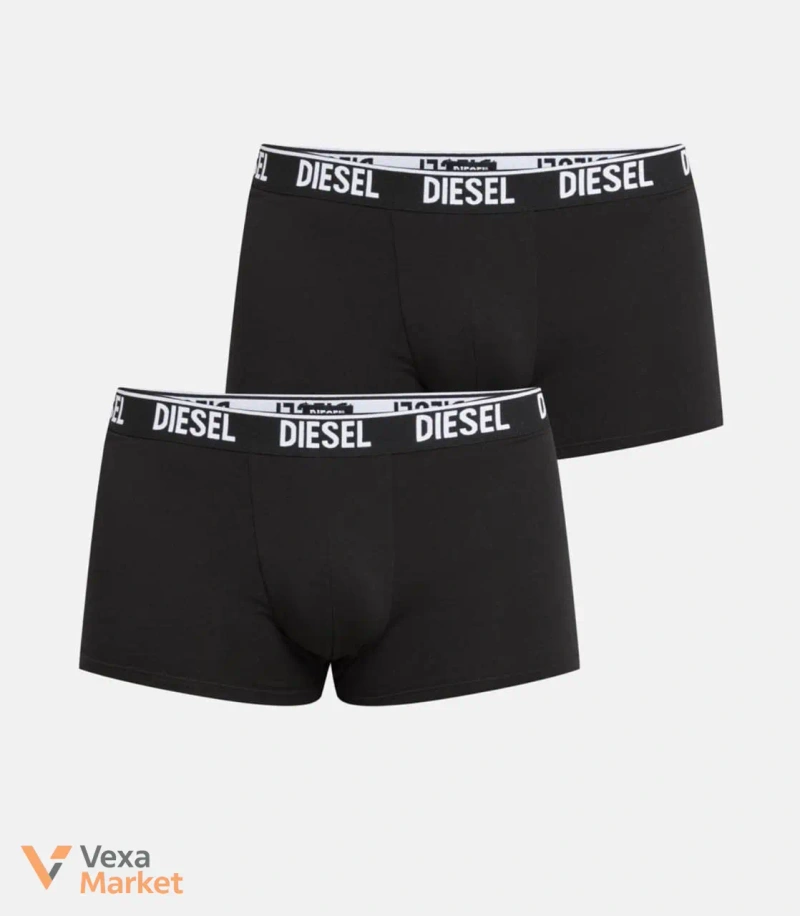 Diesel Комплект трусов мужских боксеры серые и черные S-XL — фото 4