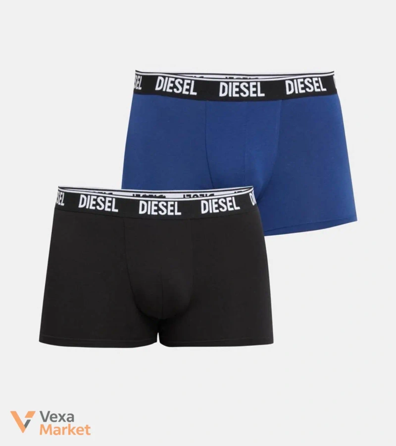 Diesel Комплект трусов мужских боксеры серые и черные S-XL — фото 5