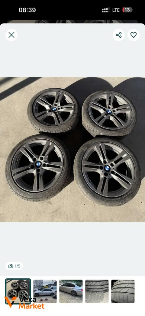 Диски R18 5x120 с резиной для BMW X1, X3, X5, 3 series (F30)