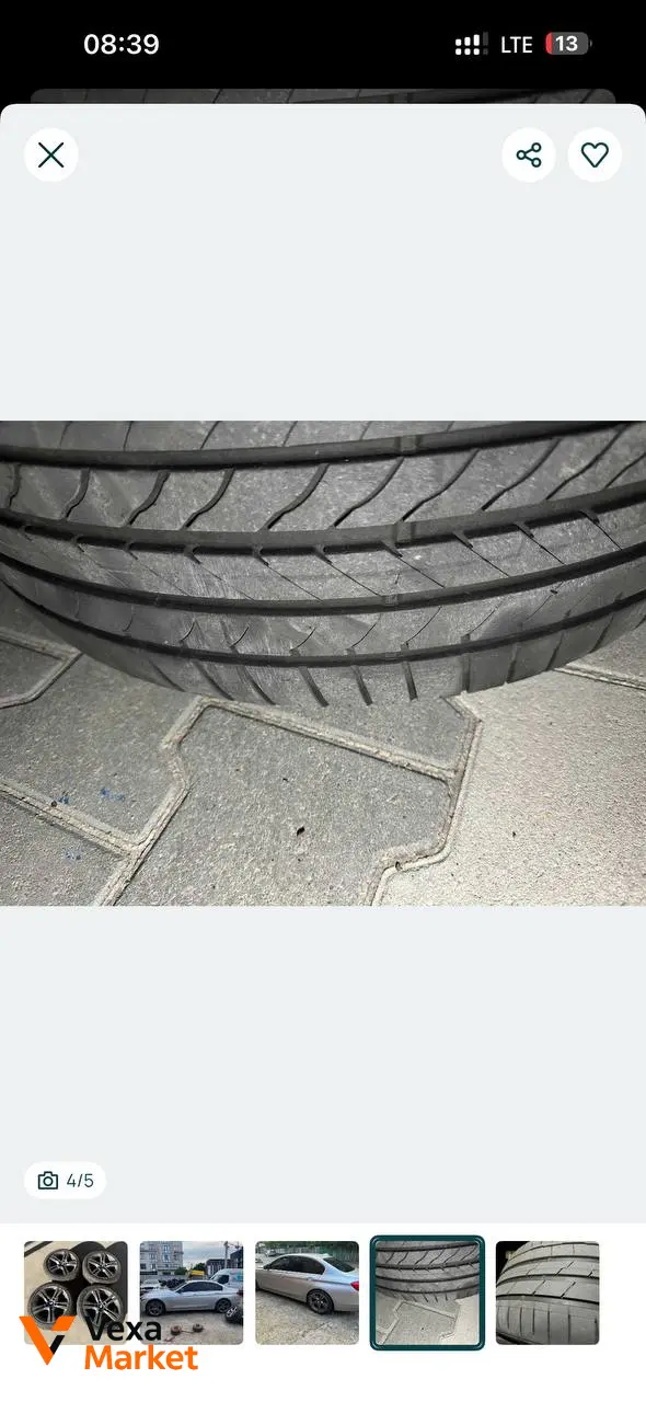 Диски R18 5x120 с резиной для BMW X1, X3, X5, 3 series (F30) — фото 3