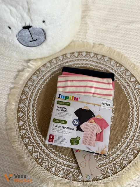Дитяча футболка Lupilu 98/104 рожева