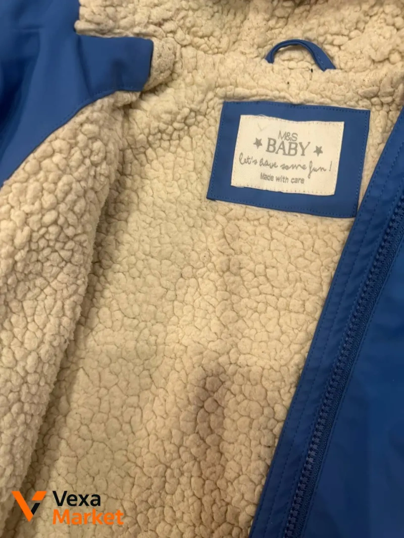 Дитячий дощовик з утепленням M&S Baby, розмір 90 см — фото 2