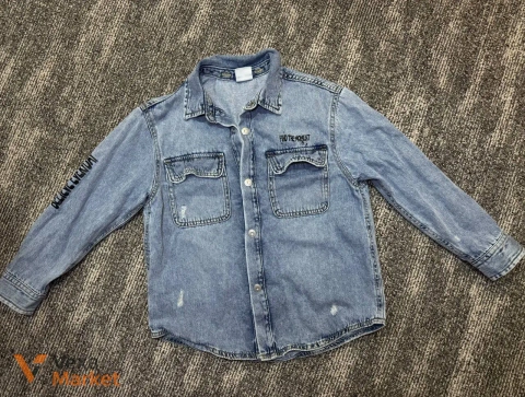 Джинсова сорочка Zara для хлопчика 7-8 років (128 см)