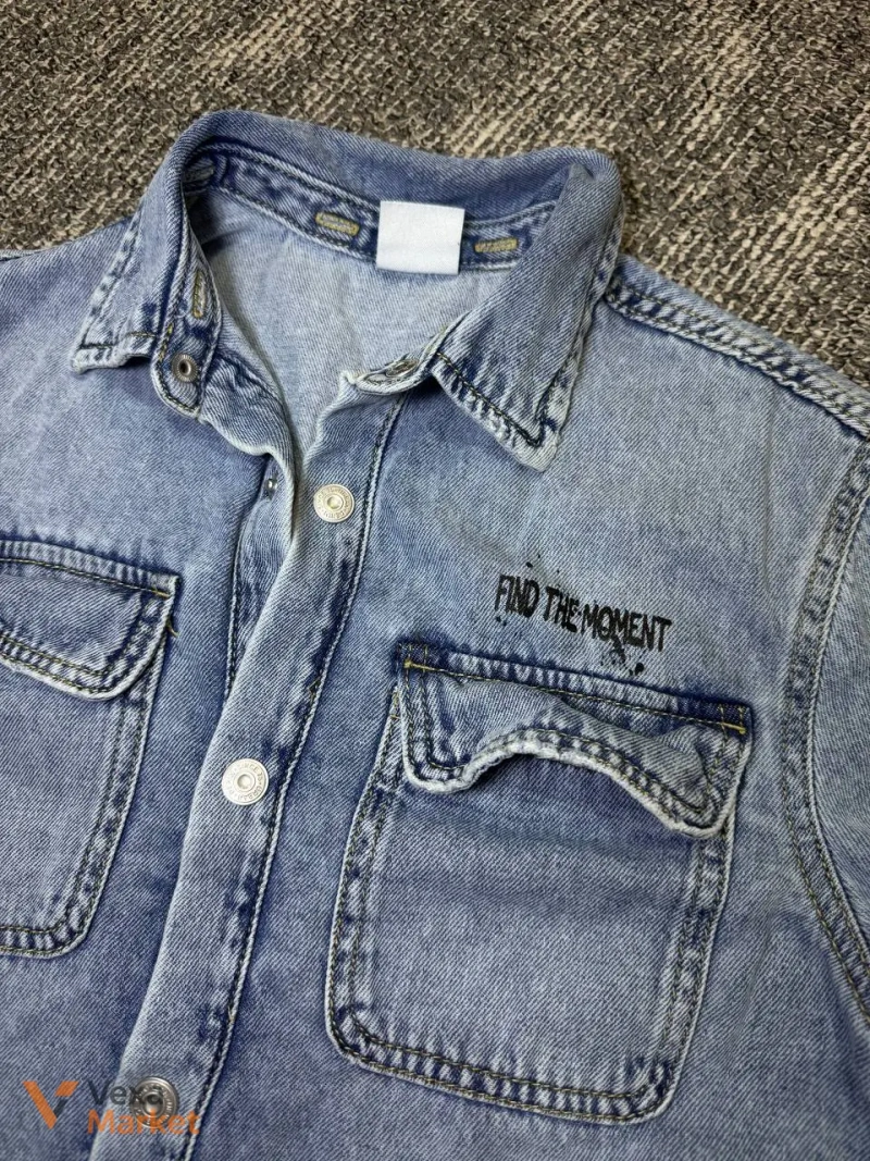 Джинсова сорочка Zara для хлопчика 7-8 років (128 см) — фото 3