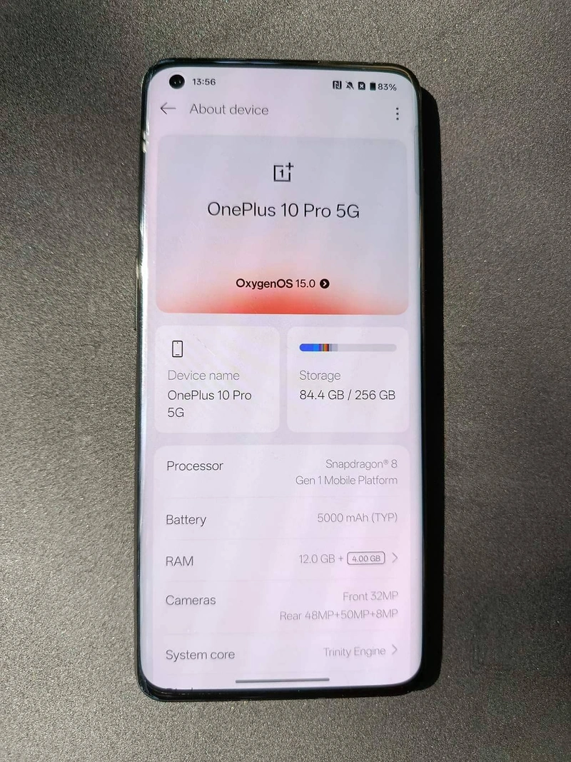 ФЛАГМАН Смартфон OnePlus 10 Pro 6.7' 12/256 Gb Volcanic Black EU Global Version — фото 4