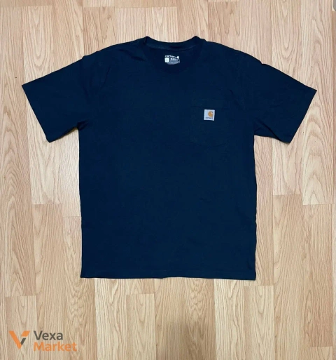 Футболка Carhartt з кишенею темно-синя, розмір L