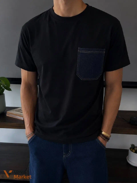 Футболка чоловіча преміум якості з кишенею, Туреччина, 100% коттон