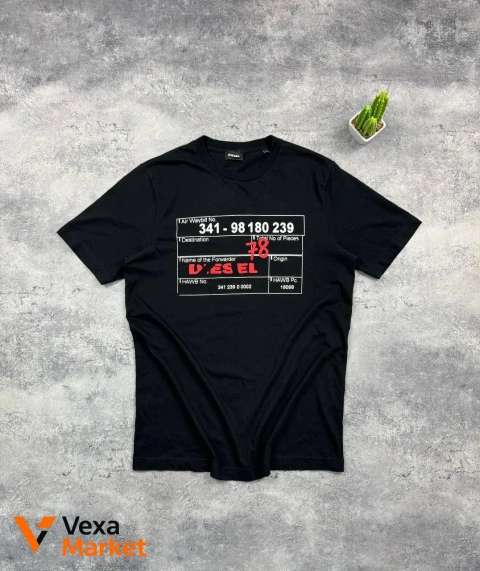 Футболка Diesel Air Waybill Graphic Print