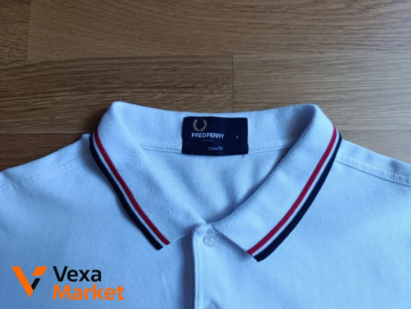 Футболка поло Fred Perry M-L біла — фото 2