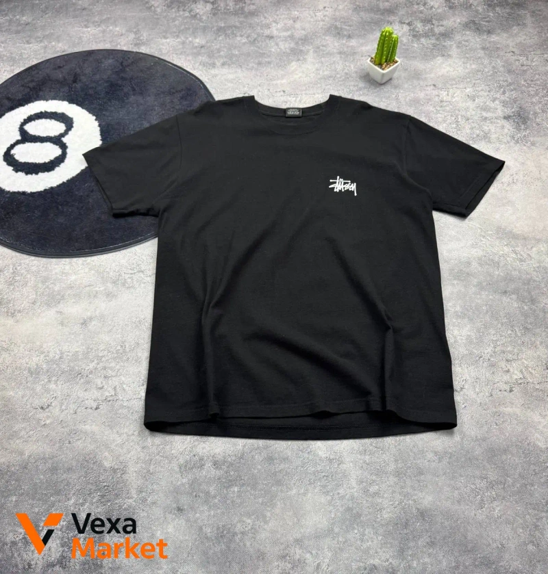 Футболка Stussy чорна розмір L — фото 4