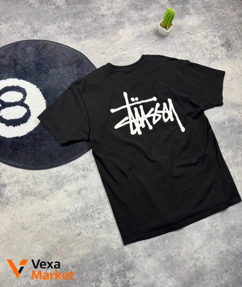 Футболка Stussy чорна розмір L — фото 6