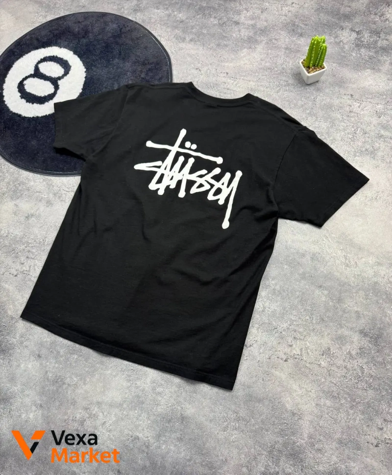 Футболка Stussy чорна розмір L — фото 7