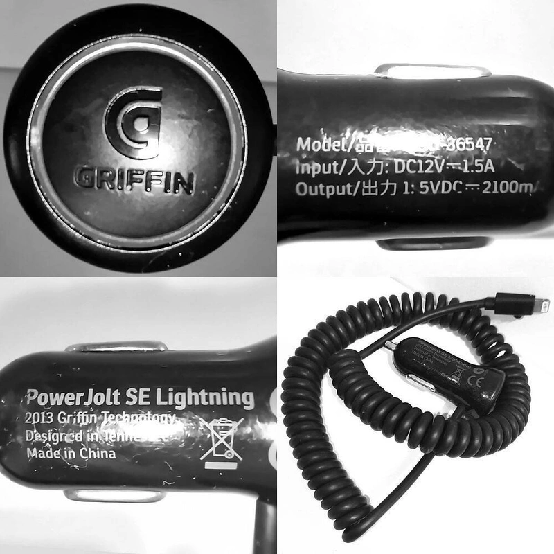 Griffin ЗУ зарядний пристрій від прикурювача 2А Lightning — фото 2