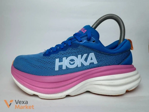 Hoka Bondi 8 синие женские кроссовки размер 37
