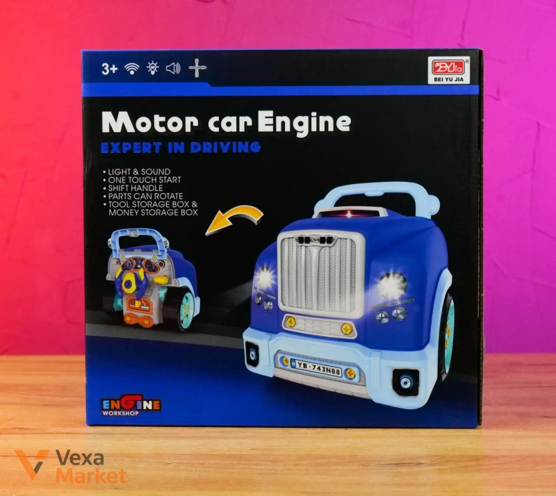 Іграшка-тренажер "Motor car Engine" для юного автослюсаря — фото 2