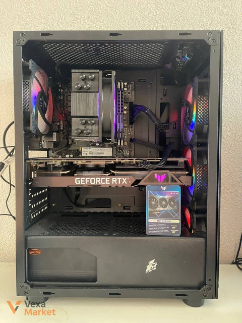 Игровой ПК Ryzen 5 5600x, RTX 3060 Ti, 32GB DDR4, 1TB SSD + Монитор Samsung Odyssey G3