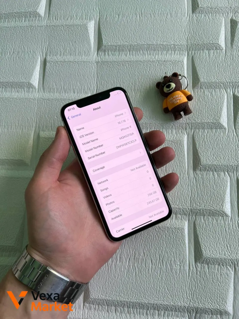 iPhone X 256GB Neverlock Silver — фото 2