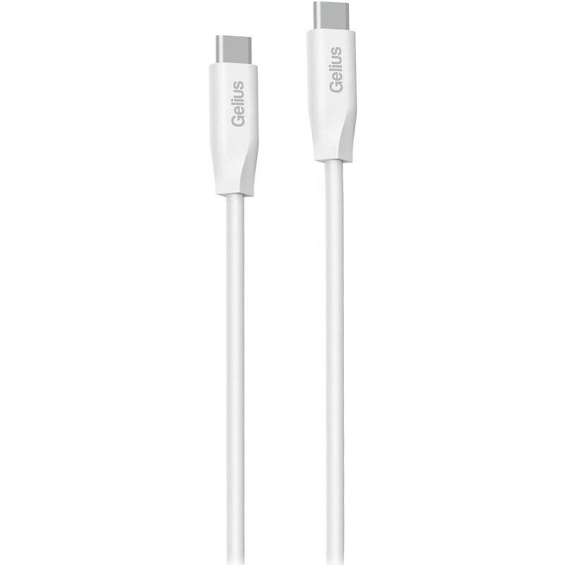 Кабель зарядний Type-C to Type-C Gelius One 3A 60W модель GP-UCN012 (1m) White 1 шт