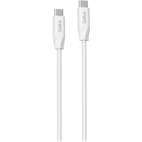 Кабель зарядний Type-C to Type-C Gelius One 3A 60W модель GP-UCN012 (1m) White 1 шт