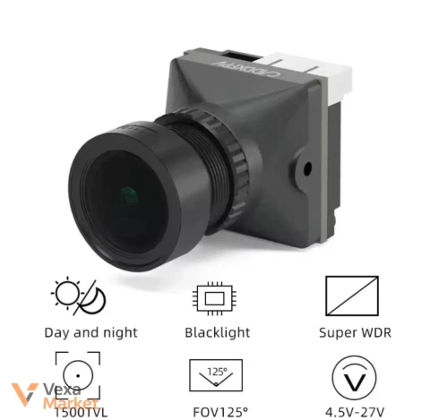 Камера Caddx Ratel PRO 1500TVL 1/1.8" 16:9/4:3 NTSC/PAL