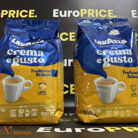 Кава в зернах Lavazza Crema e Gusto Tradizione Italiana 1кг