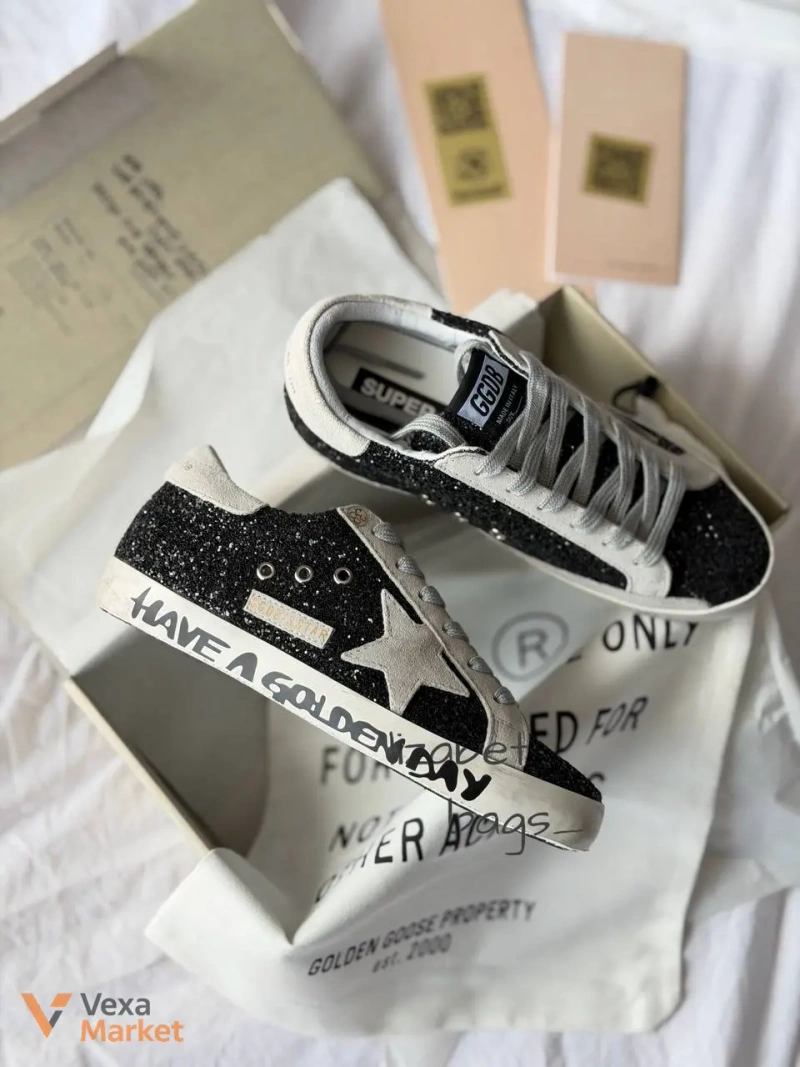 Кеди GOLDEN GOOSE 1:1 натуральна шкіра/замша — фото 4