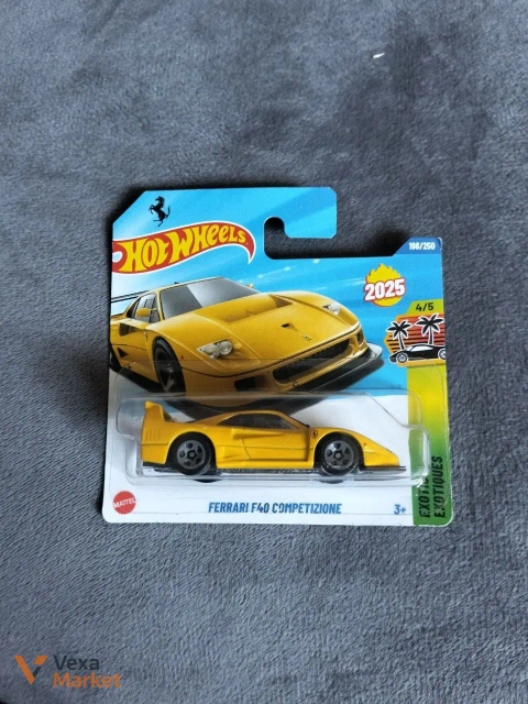 Колекційні машинки Hot Wheels Ferrari F40 та інші моделі