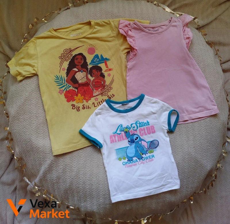 Комплект детской одежды: шорты, футболки, костюм (4-5 лет) — фото 2