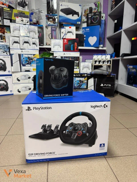 Комплект руля Logitech G29 + коробка передач для PS4/PS5/ПК