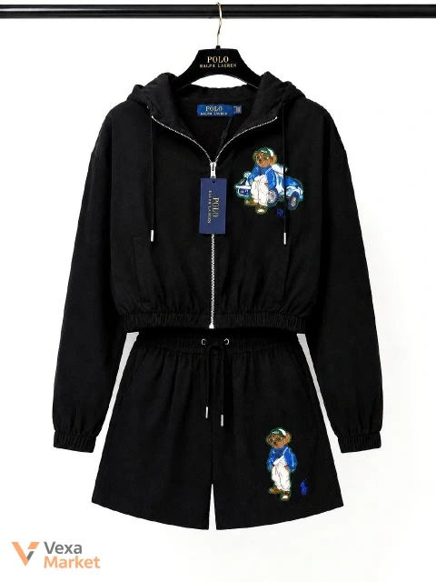 Костюм-двойка POLO RALPH LAUREN с шортами и кофтой на молнии