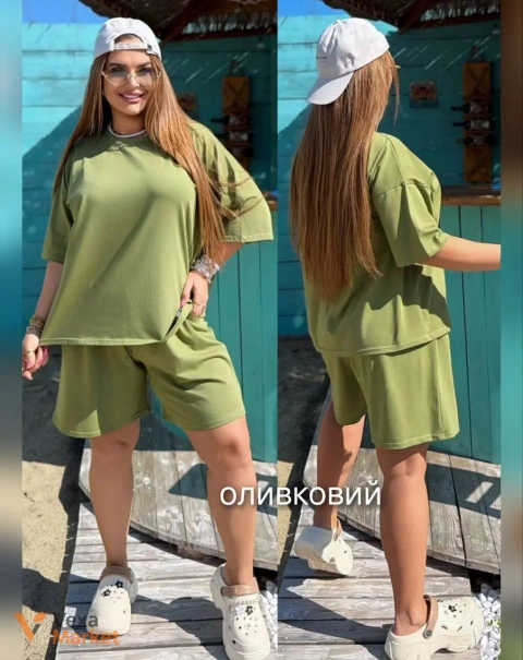 Костюм жіночий літній футболка та шорти