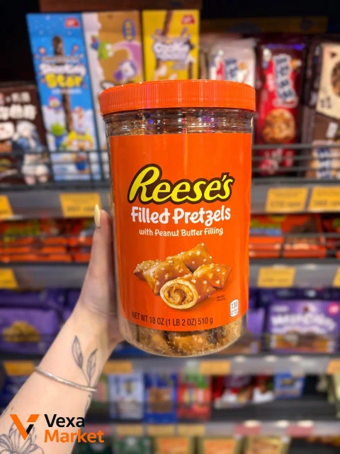 Крендельки Reese's Filled Pretzels з арахісовим кремом 510г