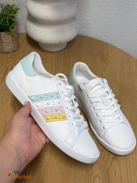 Кросівки GUESS жіночі білі з пастельними вставками, розмір 39