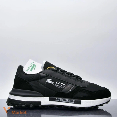 Кросівки Lacoste Elite Active T чорні текстиль/шкіра/замша