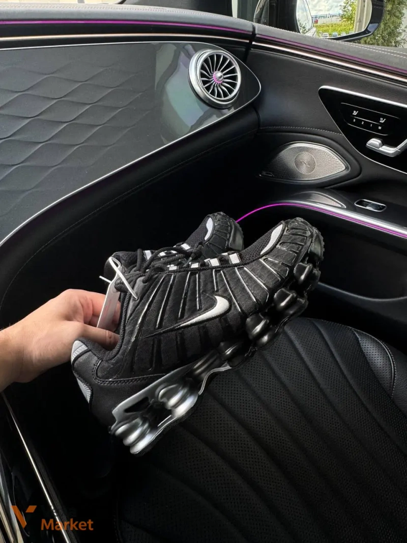 Кросівки Nike Shox TL Black/Grey — фото 5