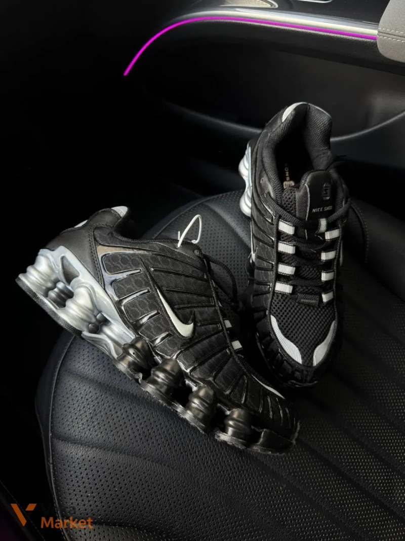 Кросівки Nike Shox TL Black/Grey — фото 7