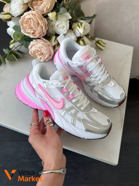 Кросівки Nike V2k Run Silver/Pink/White