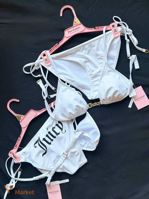 Купальник Juicy Couture білий розміри XS, S, M