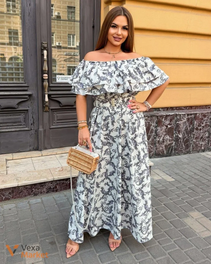 Літня сукня з відкритими плечима — фото 5