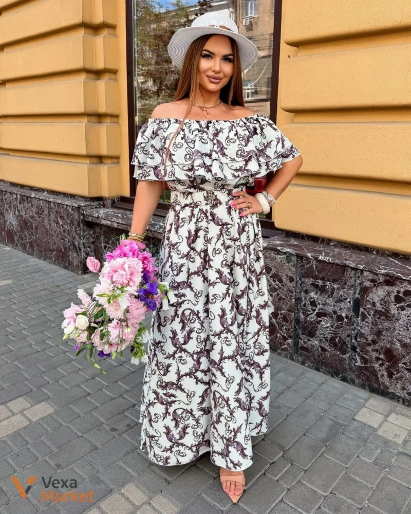 Літня сукня з відкритими плечима — фото 7