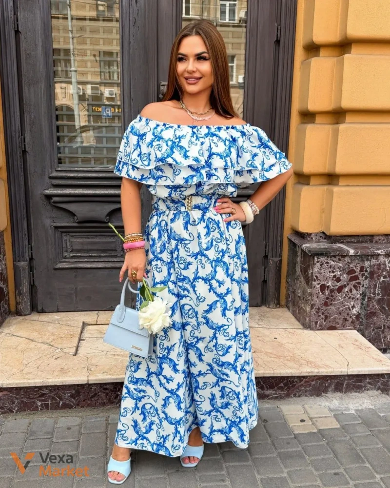 Літня сукня з відкритими плечима — фото 8