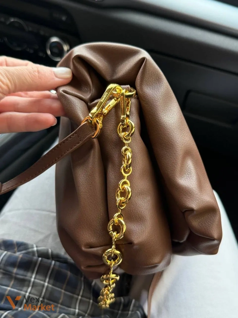 LOEWE сумка коричнева 23 см x 22 см — фото 2