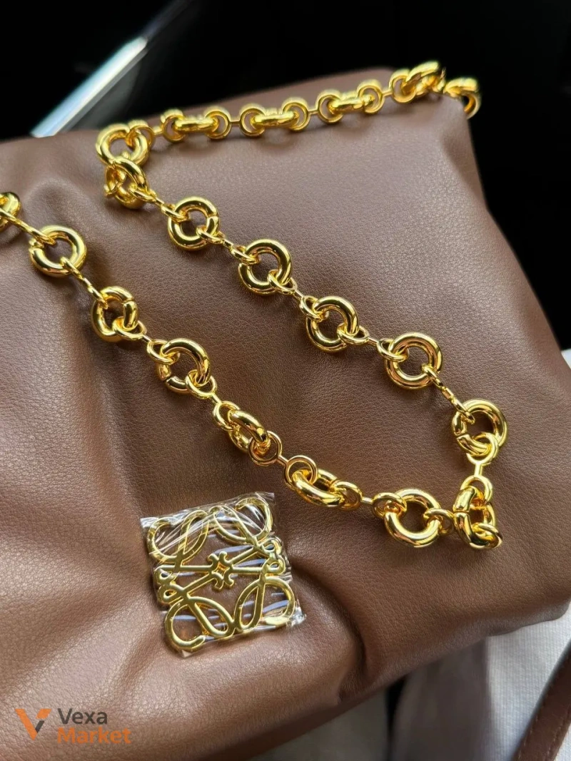 LOEWE сумка коричнева 23 см x 22 см — фото 3