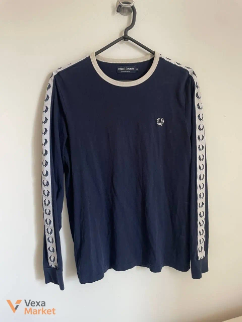 Лонгслів Fred Perry чоловічий синій розмір M