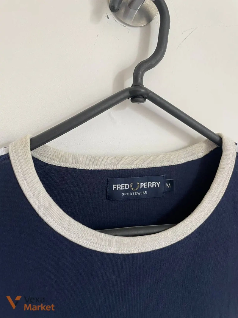 Лонгслів Fred Perry чоловічий синій розмір M — фото 2