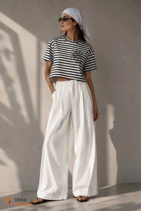 MaxMara Weekend Штани палаццо з високою посадкою